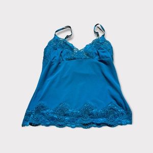 Frederick’s of Hollywood teal cami size S